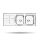 سینک پرنیان استیل مدل سینک PS2209 توکار