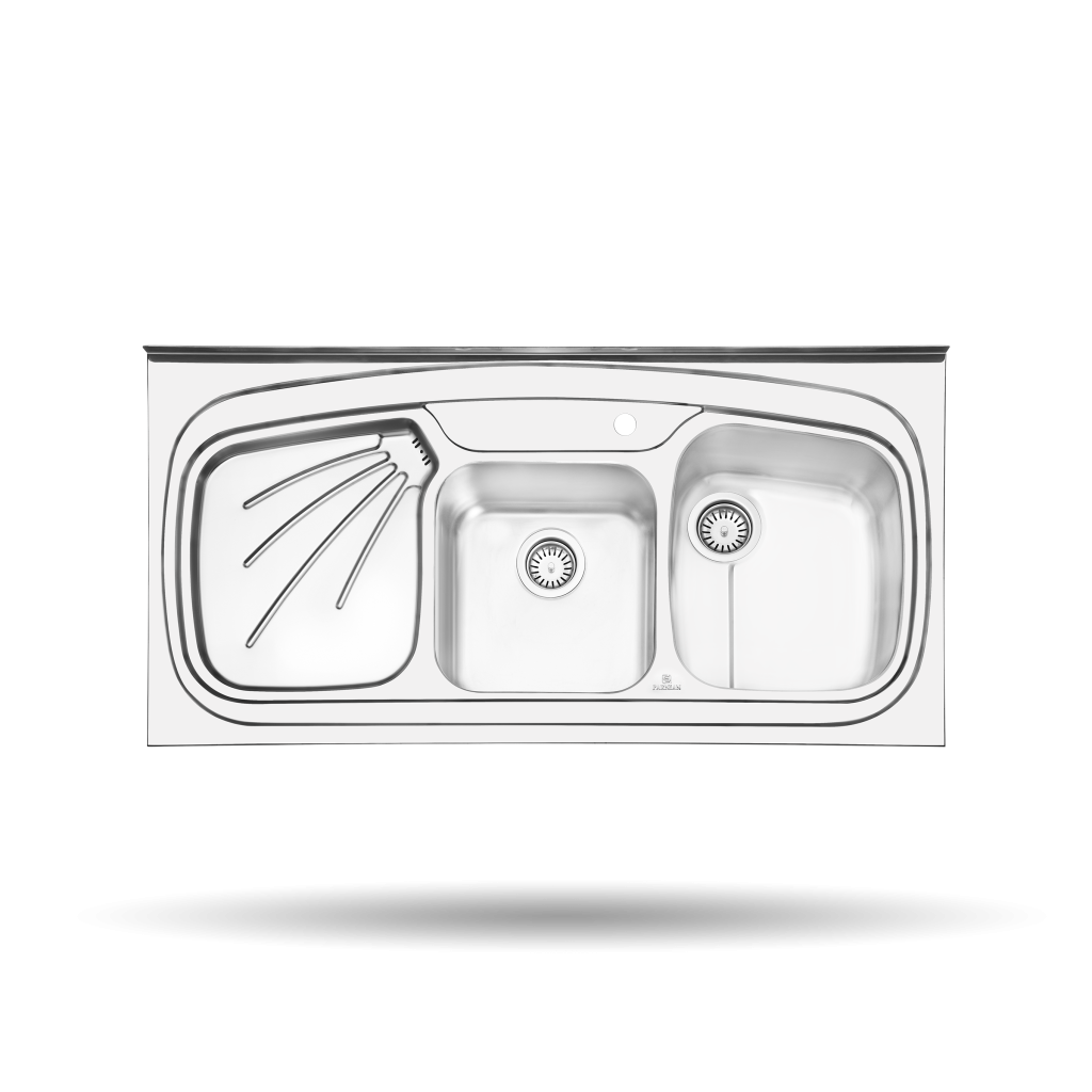 سینک پرنیان استیل مدل سینک PS1107 روکار