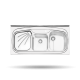 سینک پرنیان استیل مدل سینک PS1107 روکار