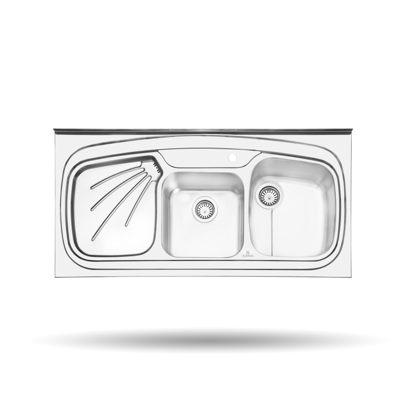 سینک پرنیان استیل مدل سینک PS1107 روکار