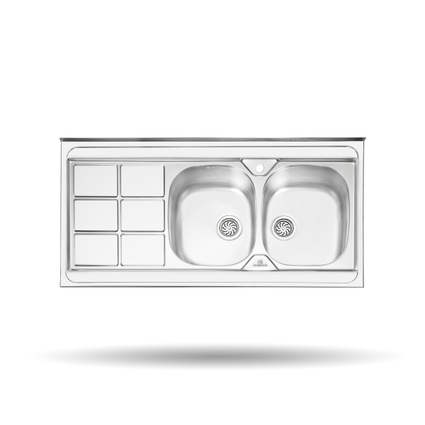 سینک پرنیان استیل مدل سینک PS1124 روکار