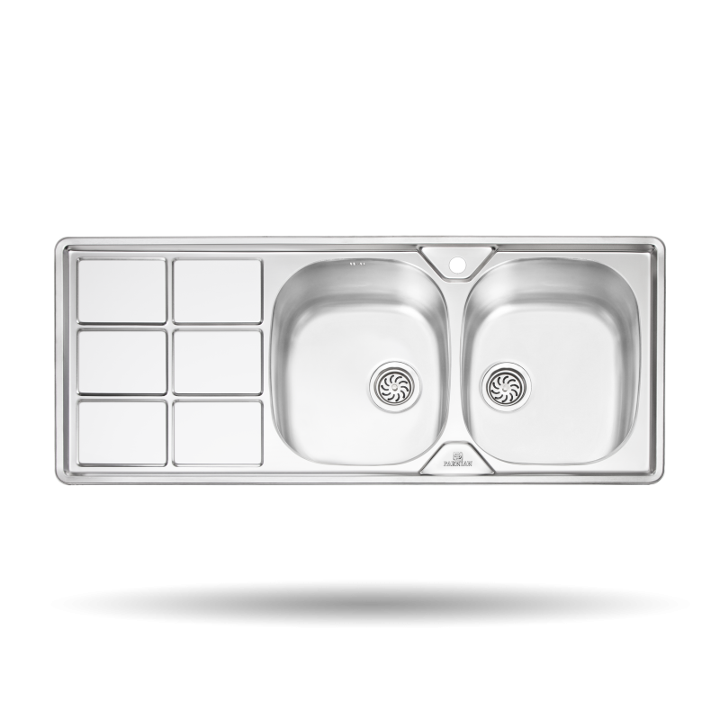 سینک پرنیان استیل مدل Ps 1224 توکار