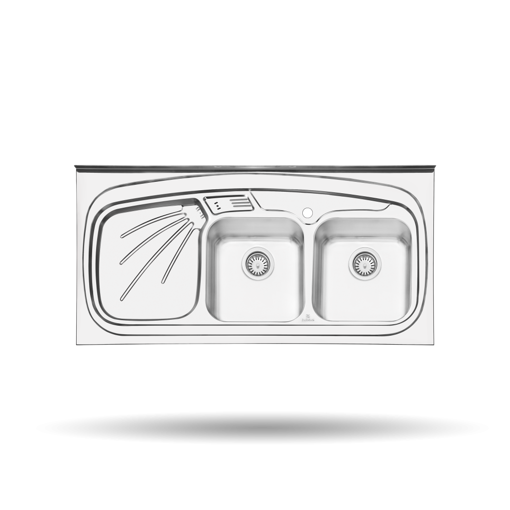 سینک پرنیان استیل مدل سینک PS2102 روکار