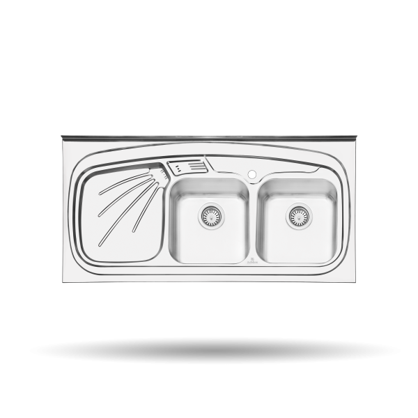 سینک پرنیان استیل مدل سینک PS2102 روکار
