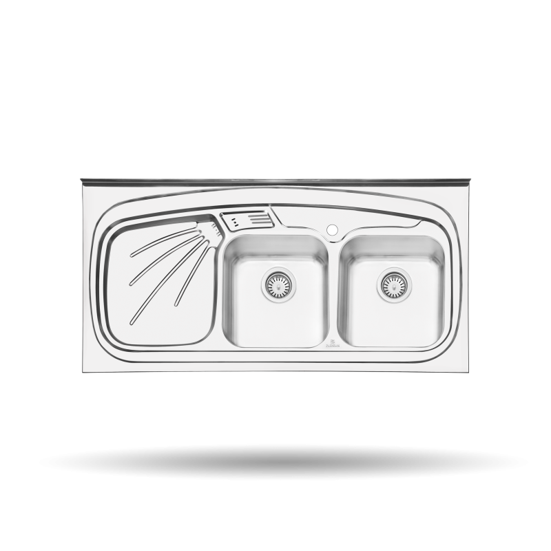 سینک پرنیان استیل مدل سینک PS2102 روکار