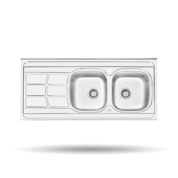 سینک پرنیان استیل مدل سینک PS2109 روکار