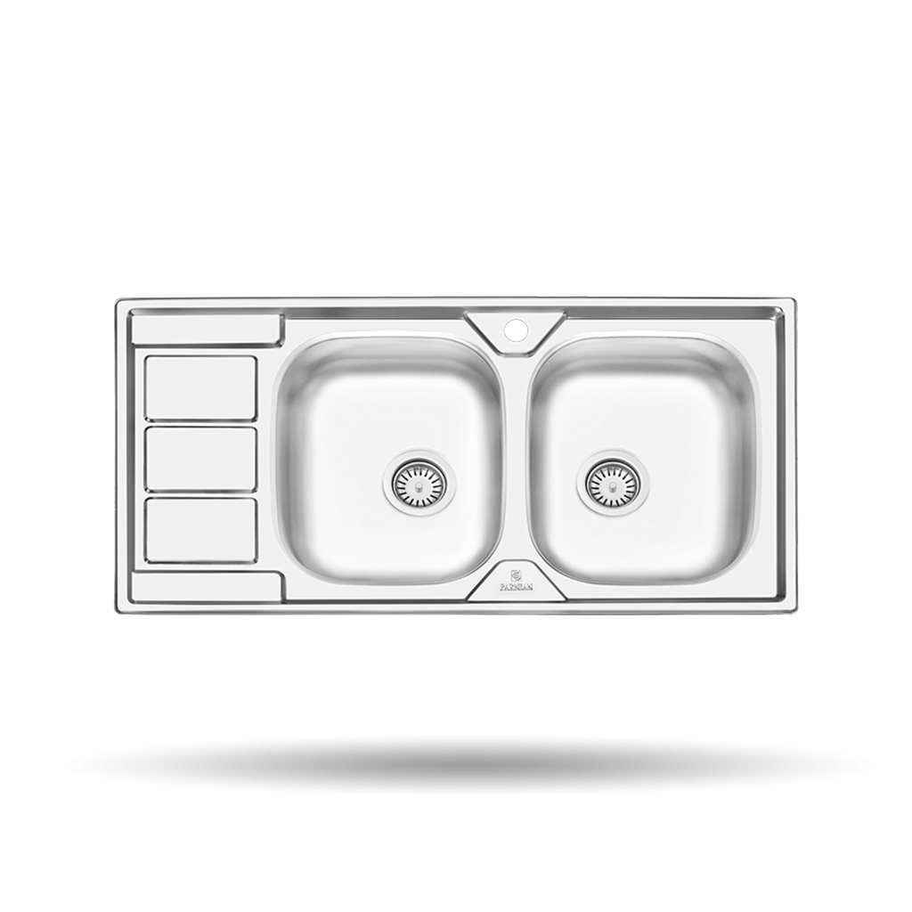 سینک پرنیان استیل مدل سینک PS2111 روکار