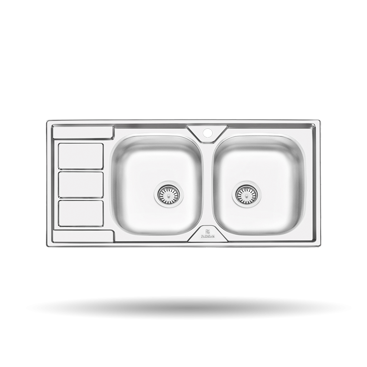 سینک پرنیان استیل مدل سینک PS2111 روکار