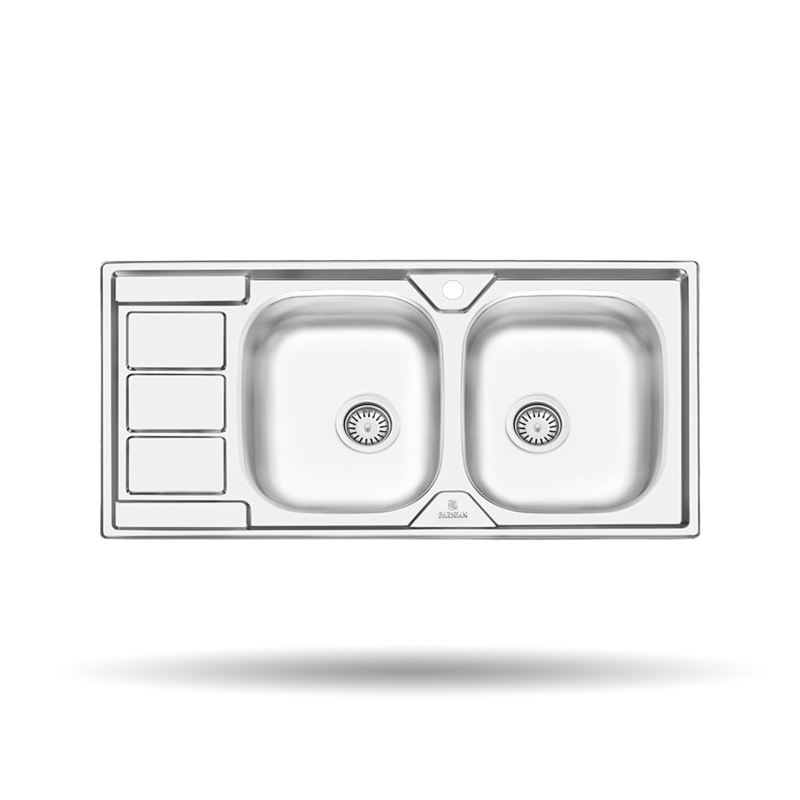 سینک پرنیان استیل مدل سینک PS2111 روکار