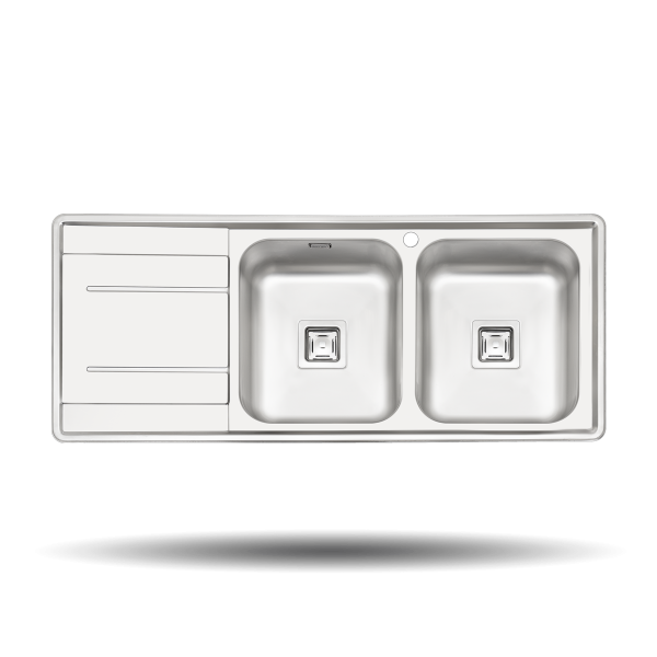 سینک پرنیان استیل مدل PS2214 توکار