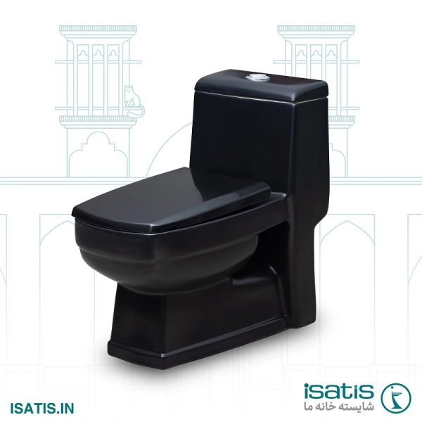 توالت فرنگی ایساتیس مدل کیمیا مشکی